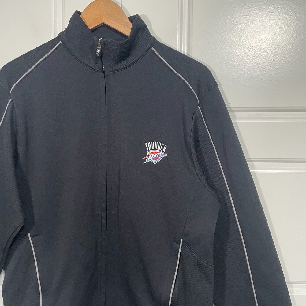 Cutter & Buck OKC Thunder DryTec Full Zip Jacket Pullover Black Size Small - Picture 7 of 8